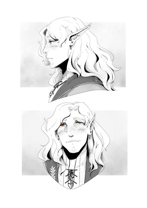 Manga Panel - Bust